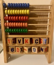 Pallottoliere in Legno Vintage Da Tavolo Con Lavagna 26x20cm