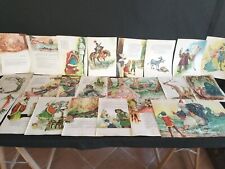 Lotto N.24 Stampe Illustrate Di Gizeta Favole Favolose C. Gozzi