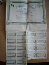 Certificato azionario da n. 10