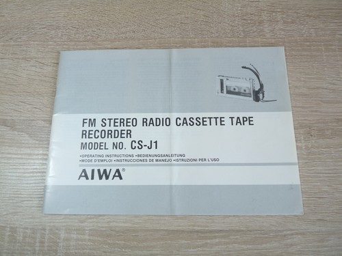 Bedienungsanleitung aiwa - bedienungsanleitung, fm