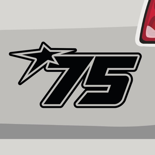 Adesivo numero partenza - , 75