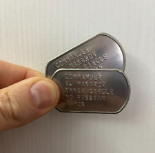 Set Piastrine Militari V. MAKAROV - Cosplay Dog Tags American Call of Duty COD