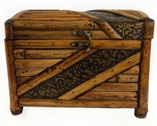 Baule vintage bambù/legno
