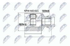 NTY NPW-MZ-021 Kit giunti