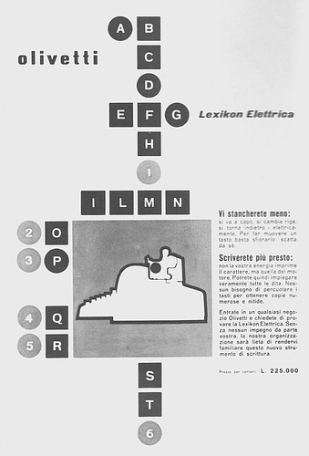 Pubblicita 1956 olivetti - 1956,