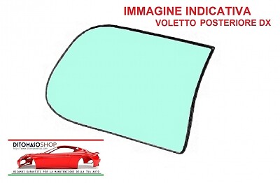 Vetro voletto verde - voletto, dx