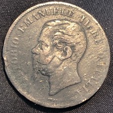 1862-N Italy 5 Centesimi