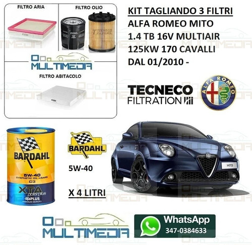 Kit tagliando olio bardahl - olio,