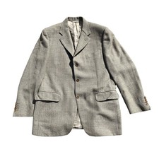Canali giacca pura lana vergine Drop 6 con spalline vintage 90S tg.52 veste L
