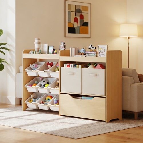 Organizer portagiochi legno - organizer,