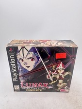 RARO Lunar: Silver Star Story (PS1) CIB ottime condizioni, mappa in plastica - 4 dischi