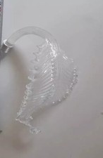 Ricambio per lampadario applique vetro Murano foglia bassa cristallo trasparente