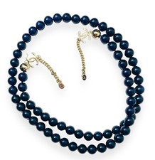 Chanel catena perle blu - chanel,