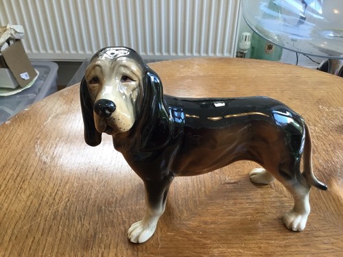 Cane bloodhound ceramica - bloodhound, in