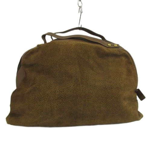Borbonese handbag suede quail - borbonese,