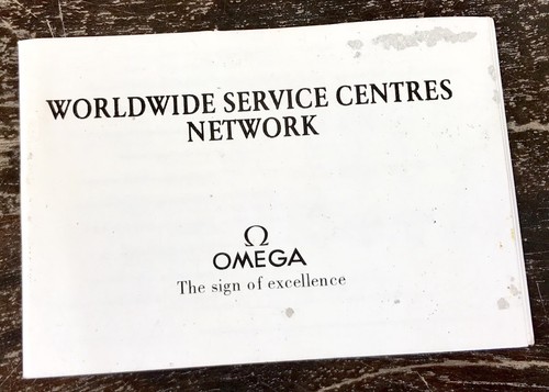 Omega 1989 booklet worldwide - booklet,