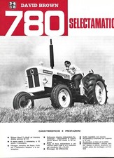 David Brown 780 - Selectamatic Depliant Trattore d'epoca  Anni '60