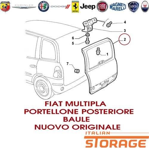 Fiat multipla portellone - fiat,