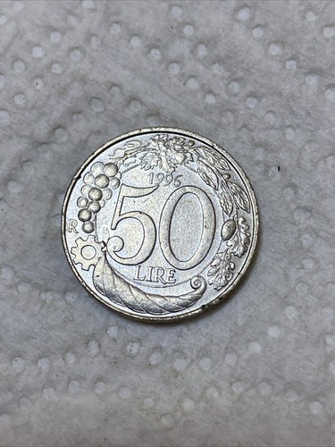 Rara italia repubblica lire - 50,