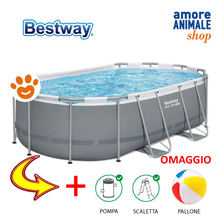 Bestway piscina ovale steel - piscina,