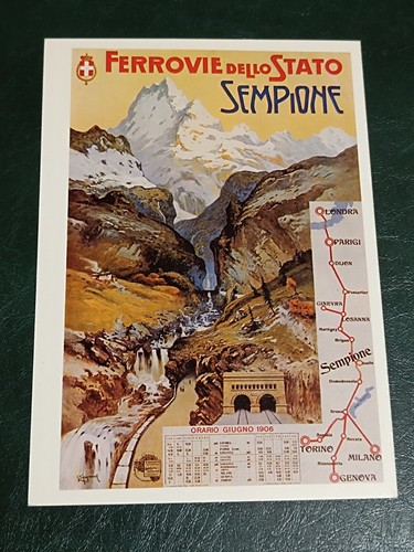 Cartolina ferrovie dello stato - cartolina,
