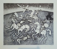 Enrico Benaglia acquaforte  La