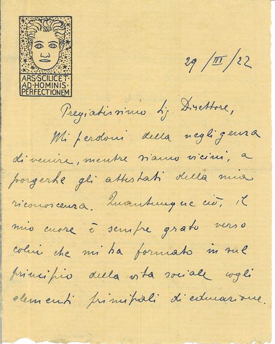 Carta lettera con bella - lettera,