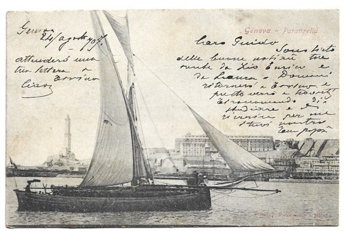 Antica cartolina genova - ,