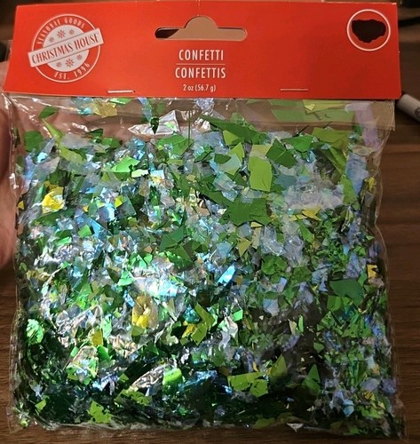 Green confetti 2oz - confetti,