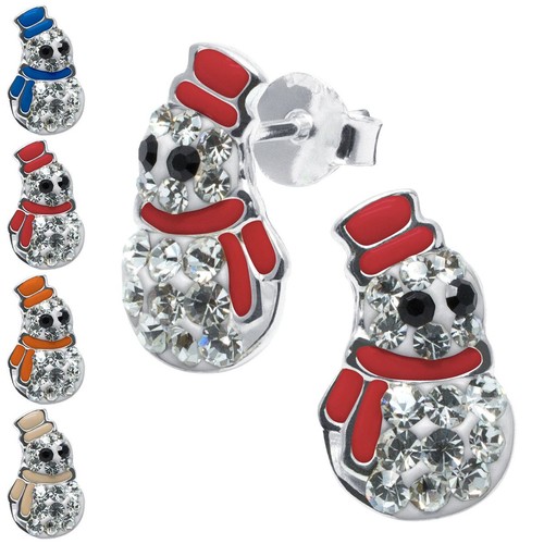 Pupazzo neve orecchini 925 - pupazzo,