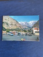 CARTOLINA COURMAYEUR - PIAZZALE AUTOLINEE - VIAGGIATA 1975