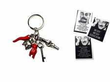1 horn keychain 5 metal