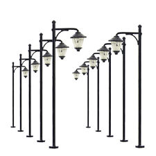 LYM10 10pcs Échelle HO/OO Modèle de Lampadaire Rétro Modèle Ferroviaire LED 12V