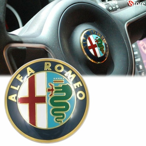 Stemma adesivo alfa - romeo, oro