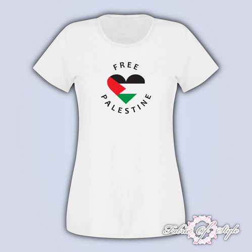 Shirt cuore free palestine - , t-shirt