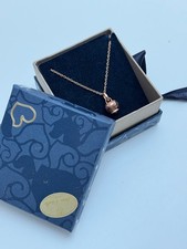 collana e campanella chantecler oro rosa 9K, mai indossata 