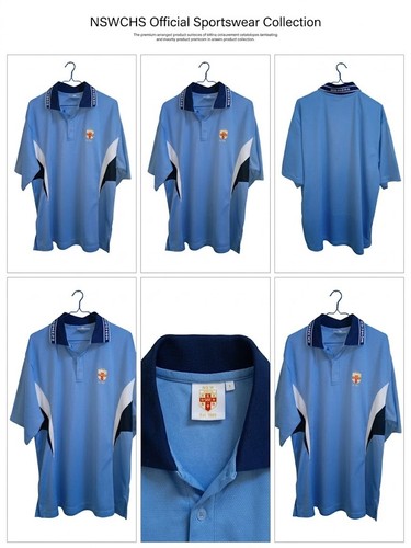 Polo nswchs blu uomo manica - polo, xl
