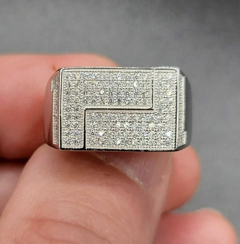 Anello uomo quadrato mignolo