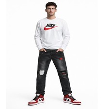 Jeans uomo Denim Strappati
