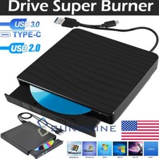 Lettore Disco Esterno USB 3.0 CD DVD Slim Drive Masterizzatore Scrittore per PC Portatile Mac
