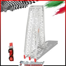 Rampa di Carico Accesso per Moto e Quad Pieghevole in Alluminio Carico Max.340kg