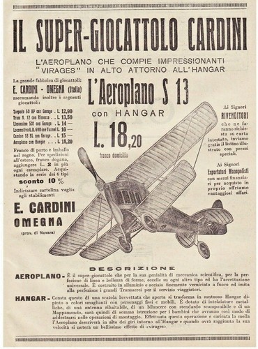 Pubblicita 1925 cardini - pubblicita',