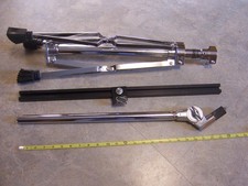 Autentico Remo Heavy Duty Cromato Roto Tom Stand Doppio Braccio Ottime Condizioni