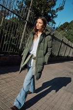 Zara SEMI-LUNGA GOMMATA donna