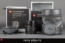 Leica M 28 mm 2.0 ASPH nero 11604 6 bit (servizio 28.07.2025) FOTO-GÖRLITZ
