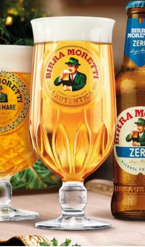 Set birra moretti pint - of, 4