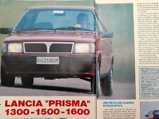 Clipping Ritaglio Articolo 1987 Lancia Prisma 1300-1500-1600 prova su strada
