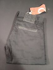 JEANS PANTALONE UOMO DENIM 100% COTONE  NERO SLIM FIT DOUBLE BLACK 32/46