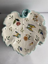 Piatti Foglia La Casa Dell’arte Albisola Decoro A Mano Midcentury