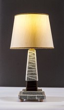 Lampada Da Tavolo - Base In Mosaico Ceramico e paralume d’epoca. arredo 